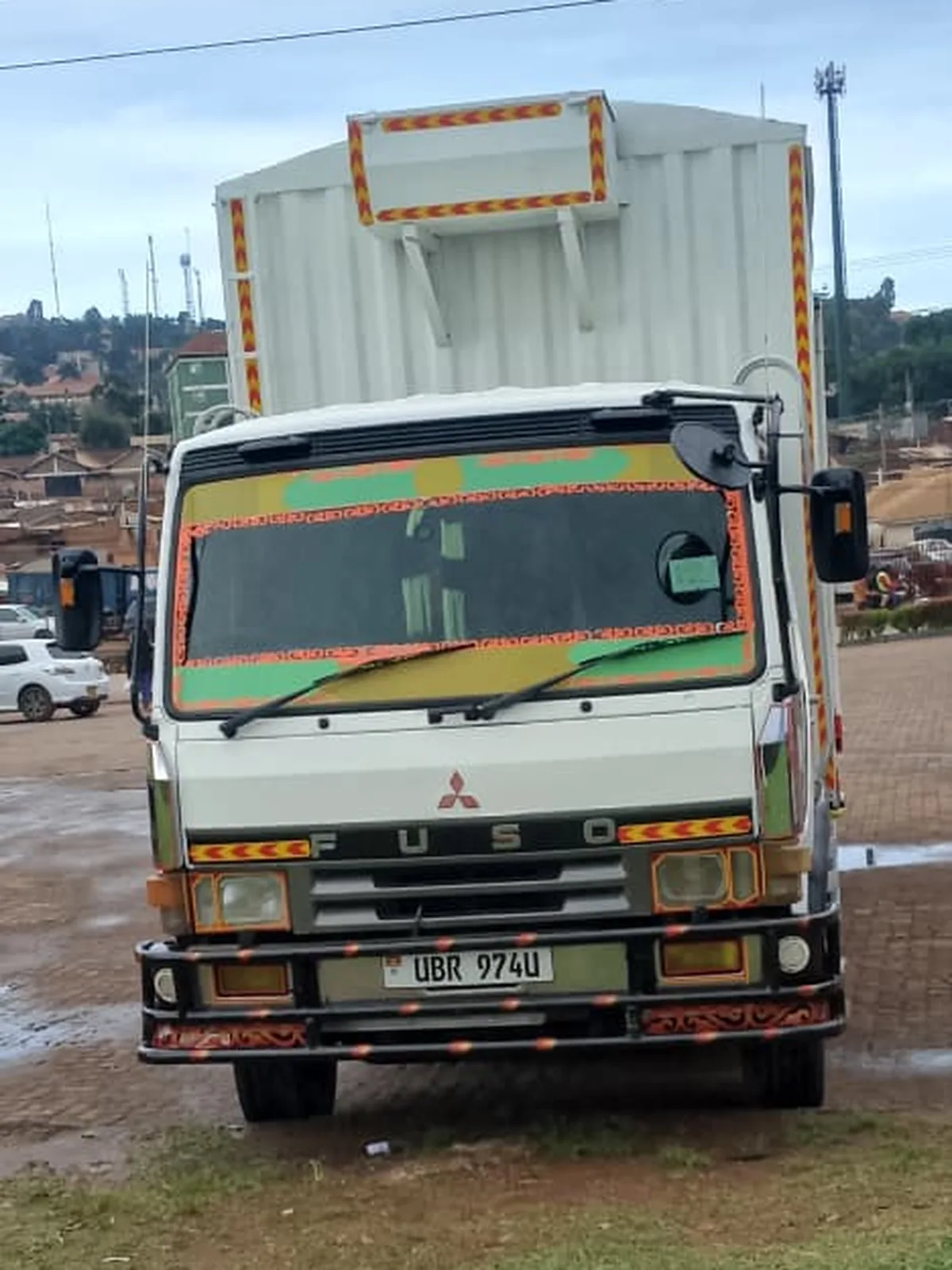 Lechon Ventures trucks loading at the yard in Ntinda, Kampala